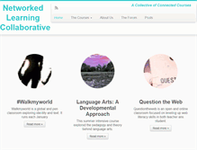 Tablet Screenshot of networkedlearningcollaborative.com